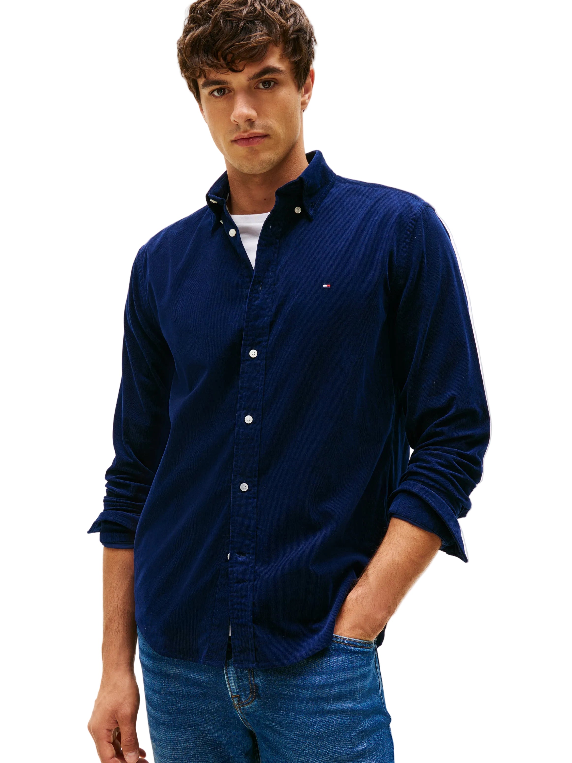 Tommy Hilfiger Regular Fit Corduroy Long Sleeve Shirt