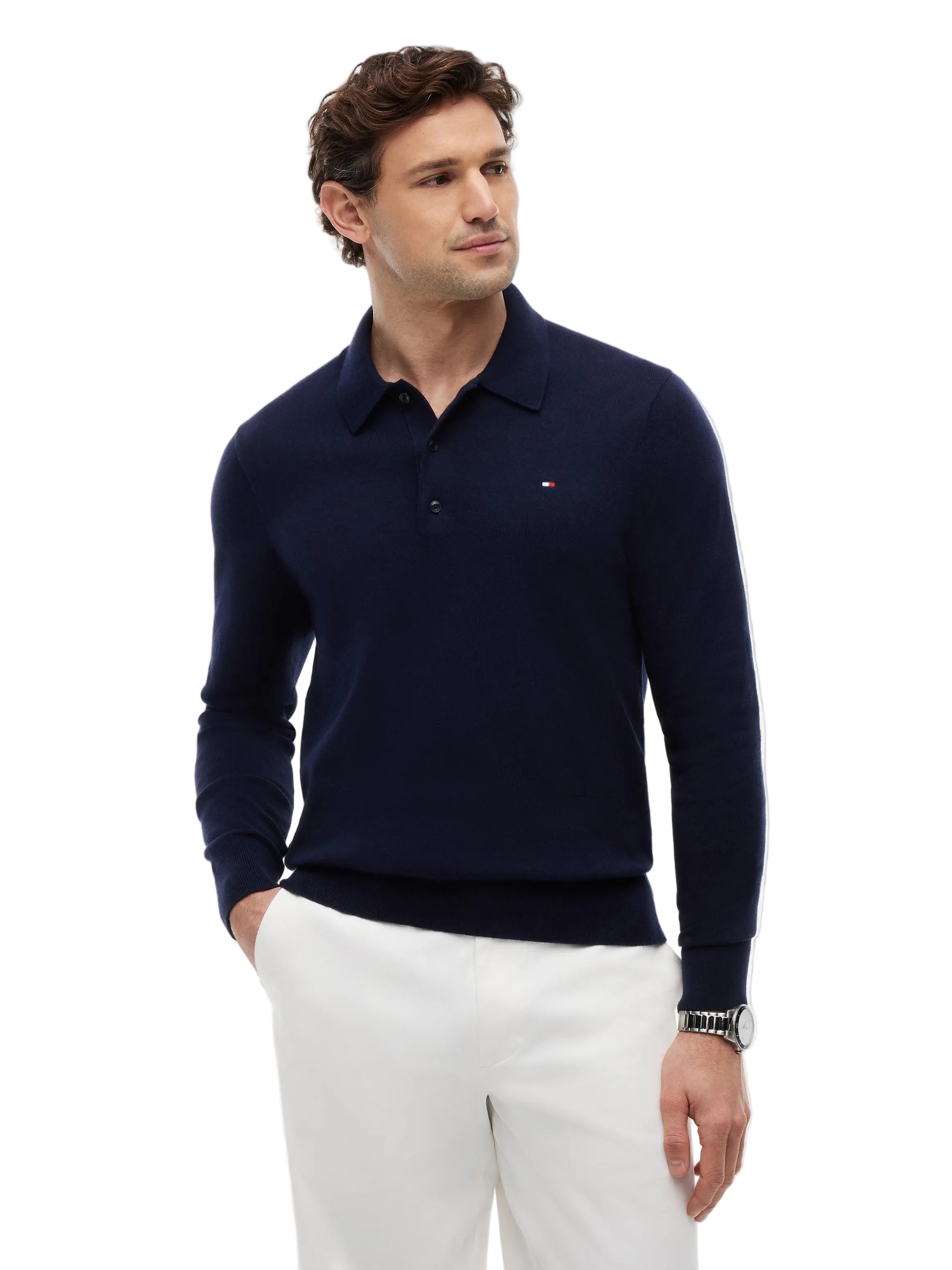Tommy Hilfiger 3 Button Knitted Sweatshirt