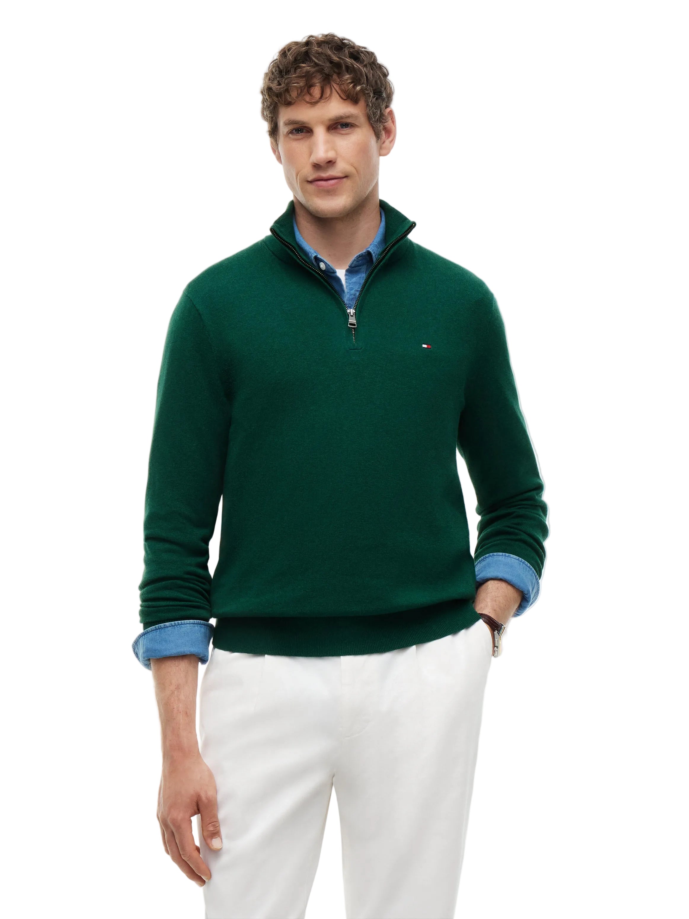 Tommy Hilfiger 1/4 Zip Knitted Sweatshirt