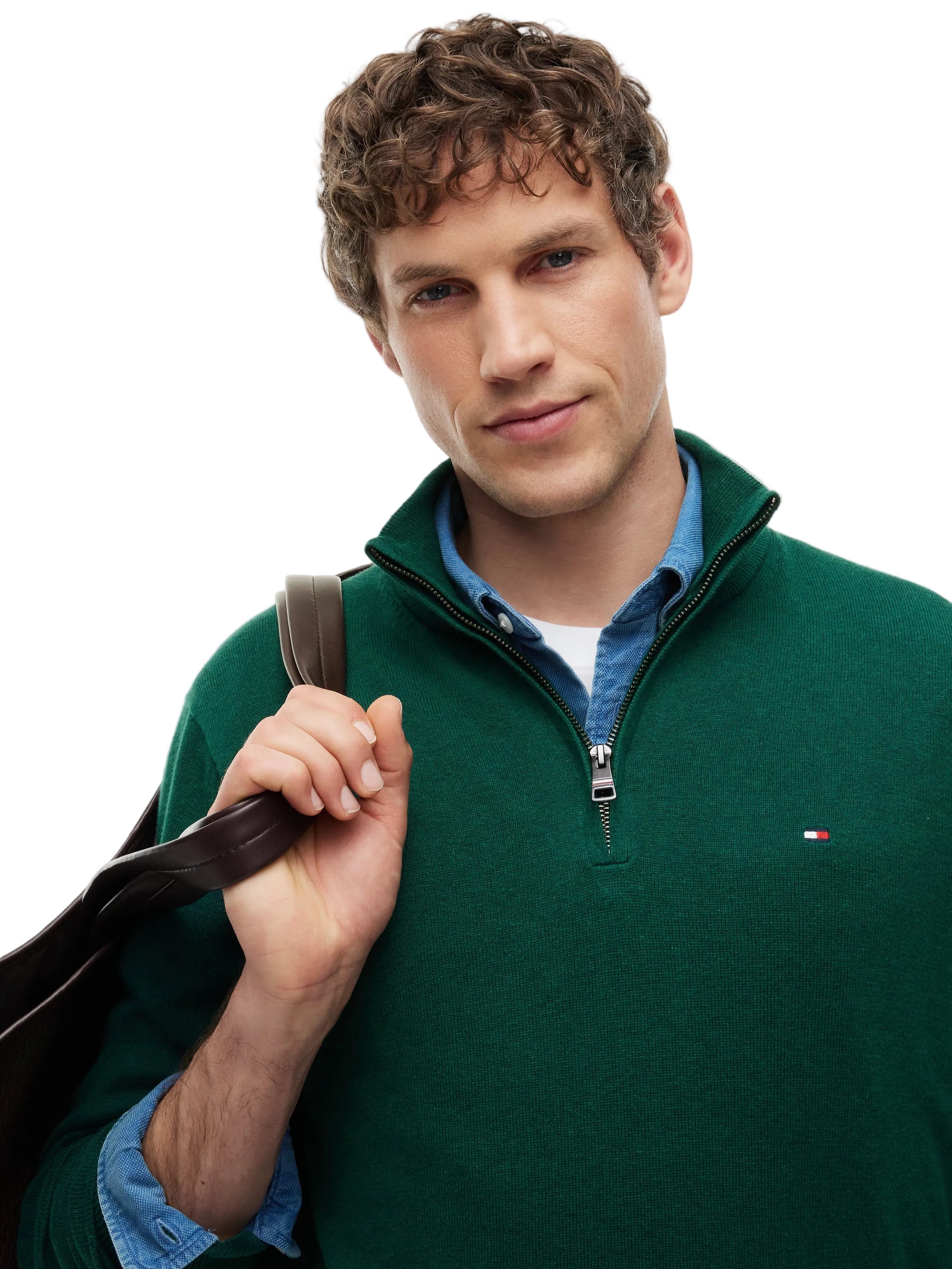 Tommy Hilfiger 1/4 Zip Knitted Sweatshirt