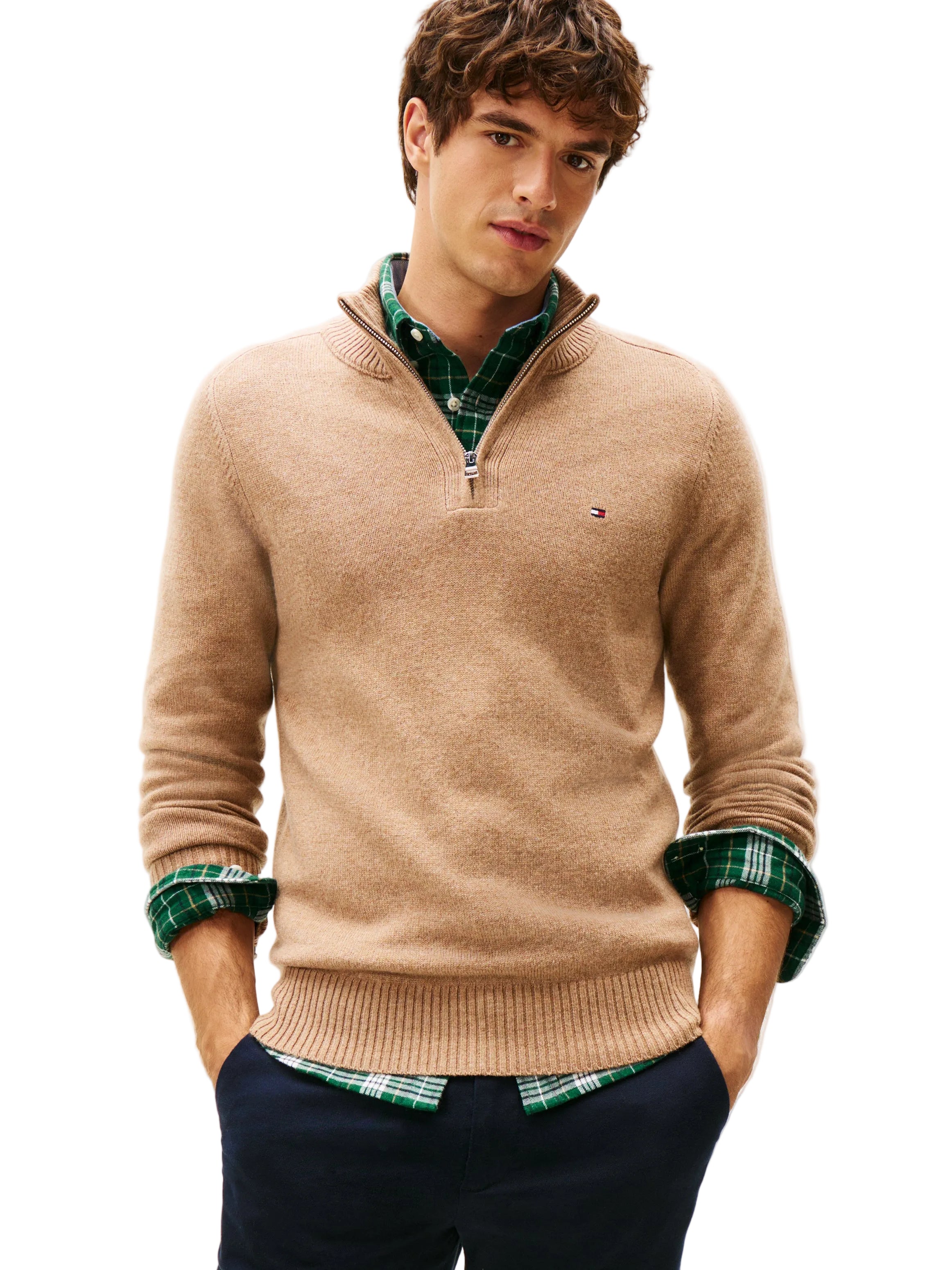 Tommy Hilfiger 1/4 Zip Knitted Sweatshirt
