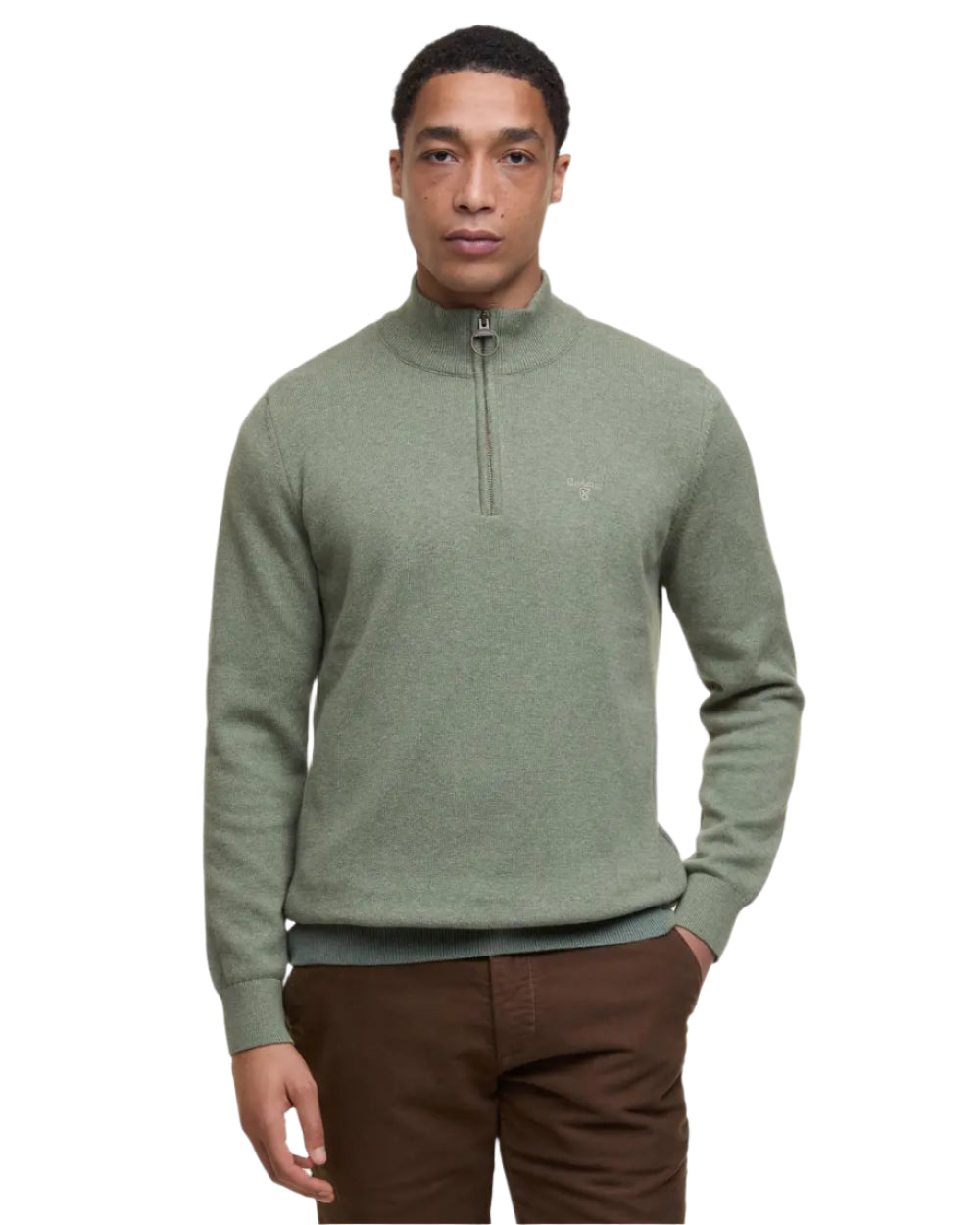 Barbour 1/4 Zip Knitted Sweatshirt