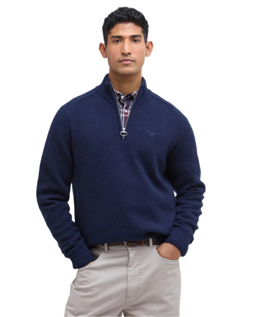 Barbour 1/4 Zip Knitted Sweatshirt
