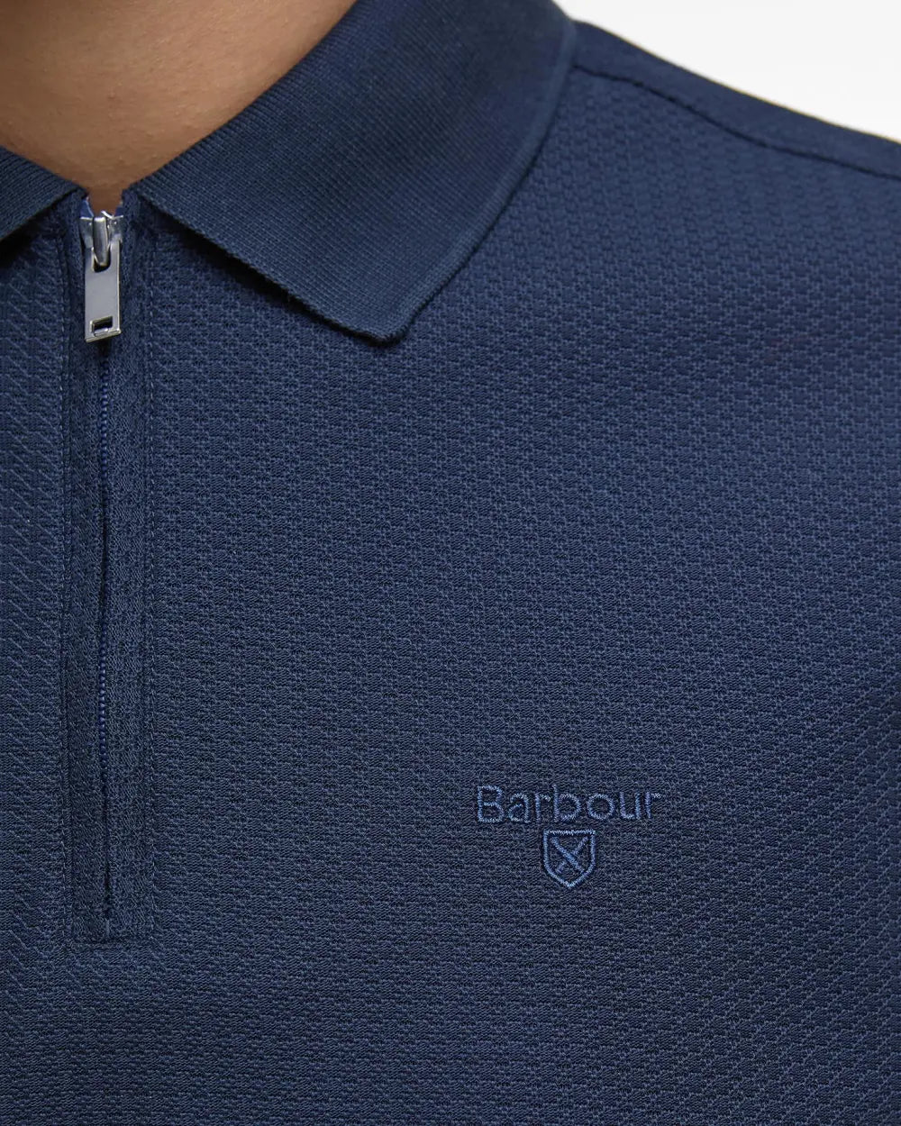 Barbour 1/4 Zip Tailored Fit Polo Shirt