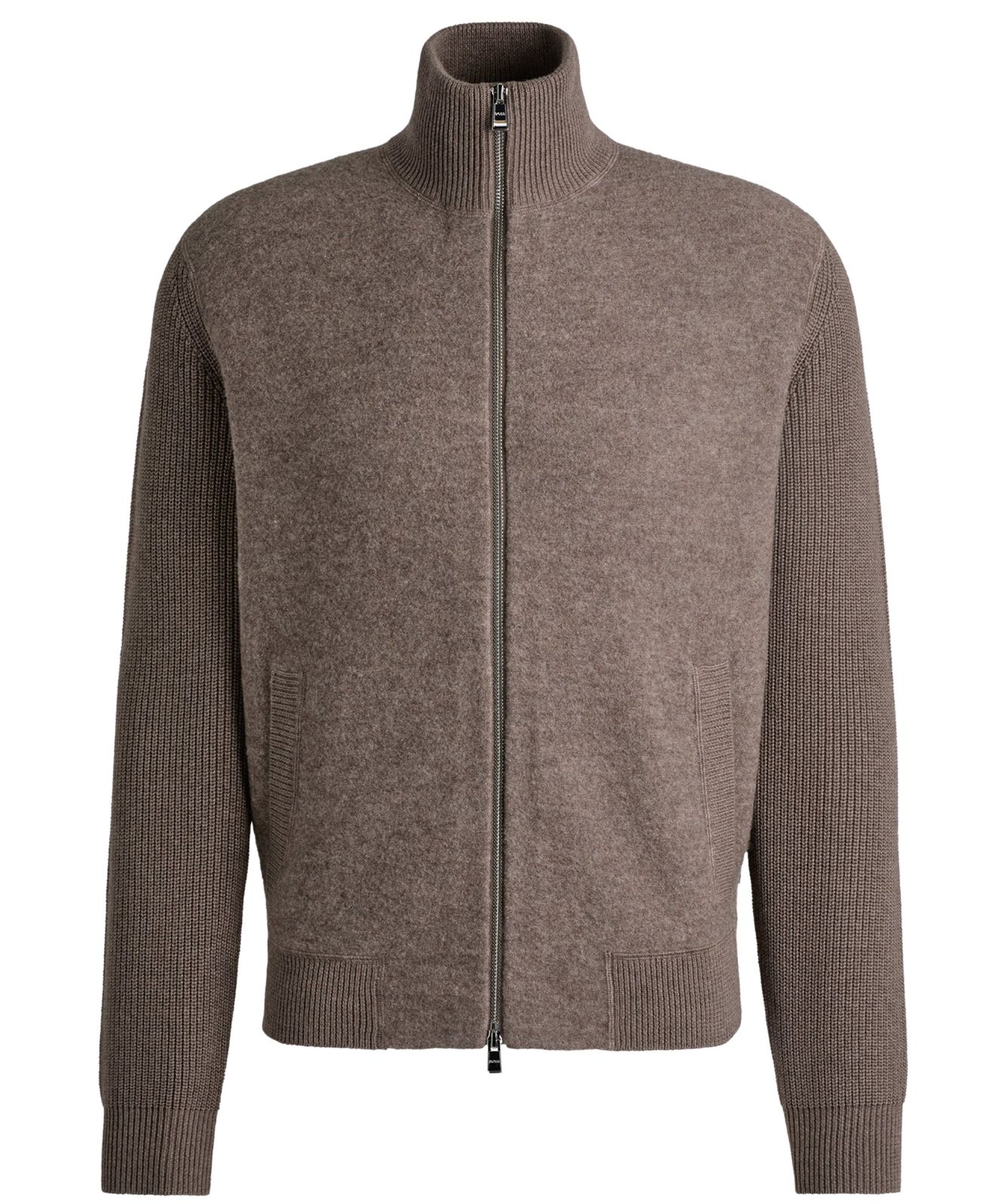 Boss Black Full Zip Knitted Cardigan