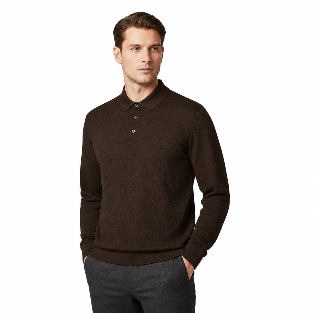 Bugatti Regular Fit Long Sleeve Polo Shirt