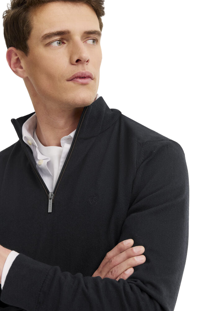 Bugatti Regular Fit 1/4 Zip Knitted Sweatshirt