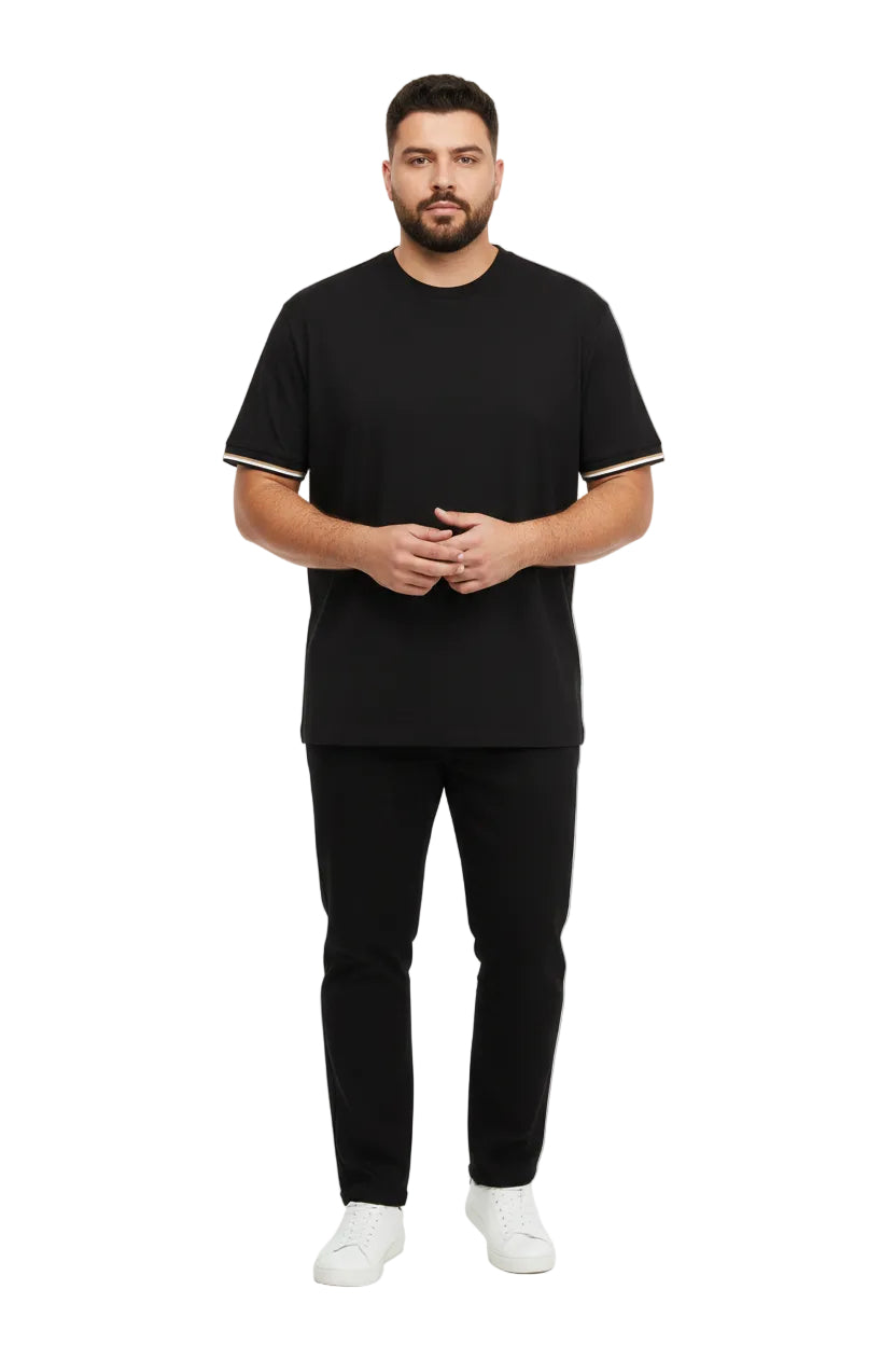 Big & Tall Boss Black Regular Fit T-Shirt