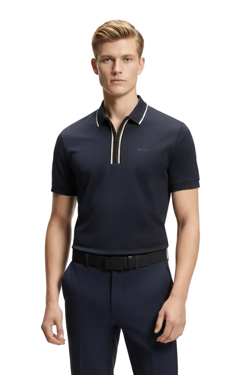 Boss Slim Fit 1/4 Zip Polo Shirt