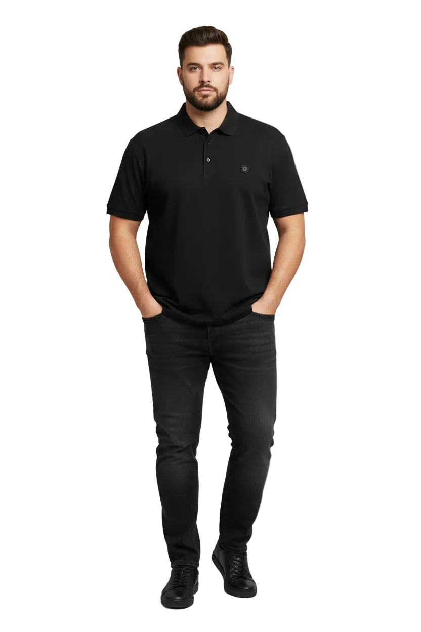 Big & Tall Boss Black Regular Fit Polo Shirt