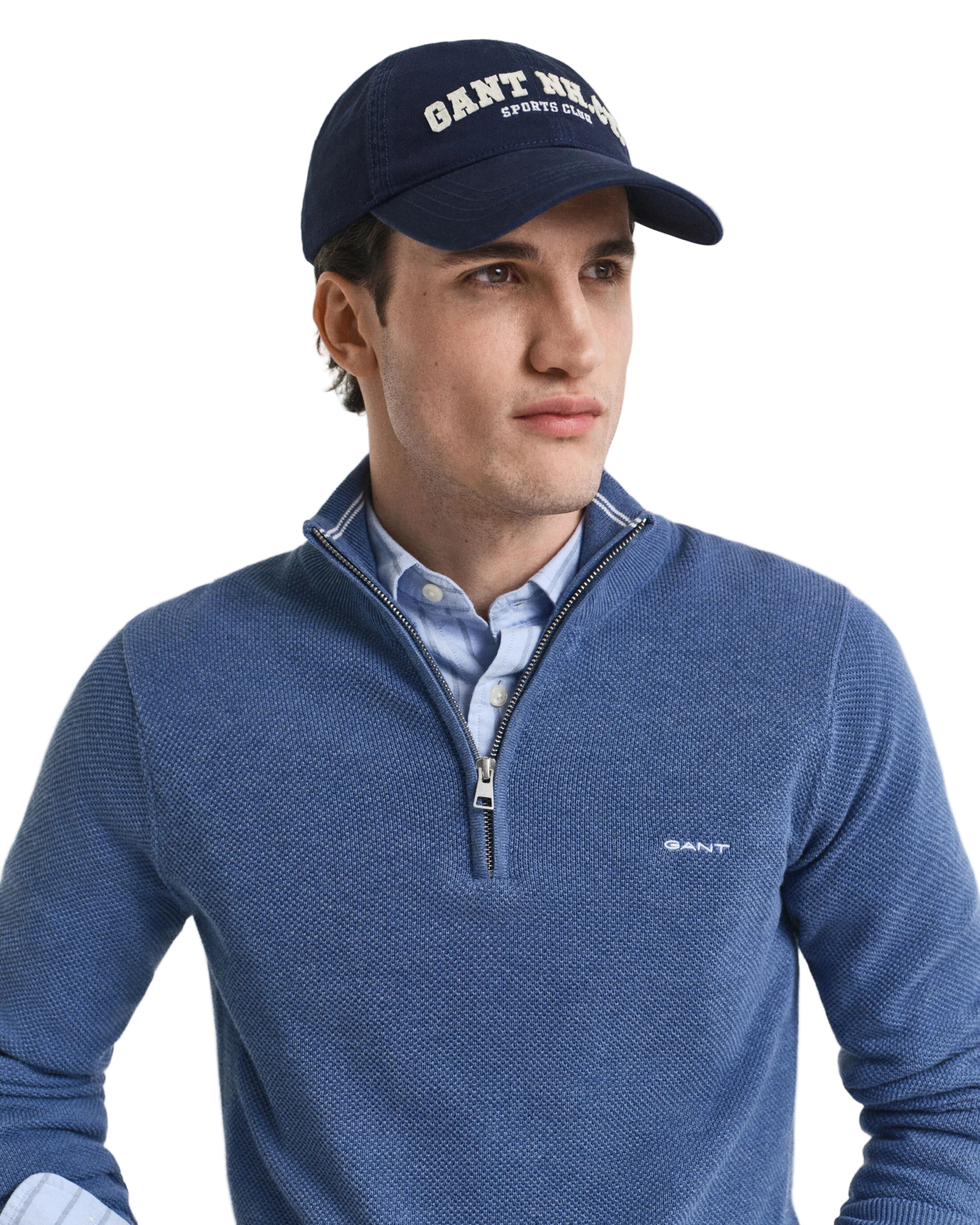 Gant 1/4 Zip Knitted Sweatshirt