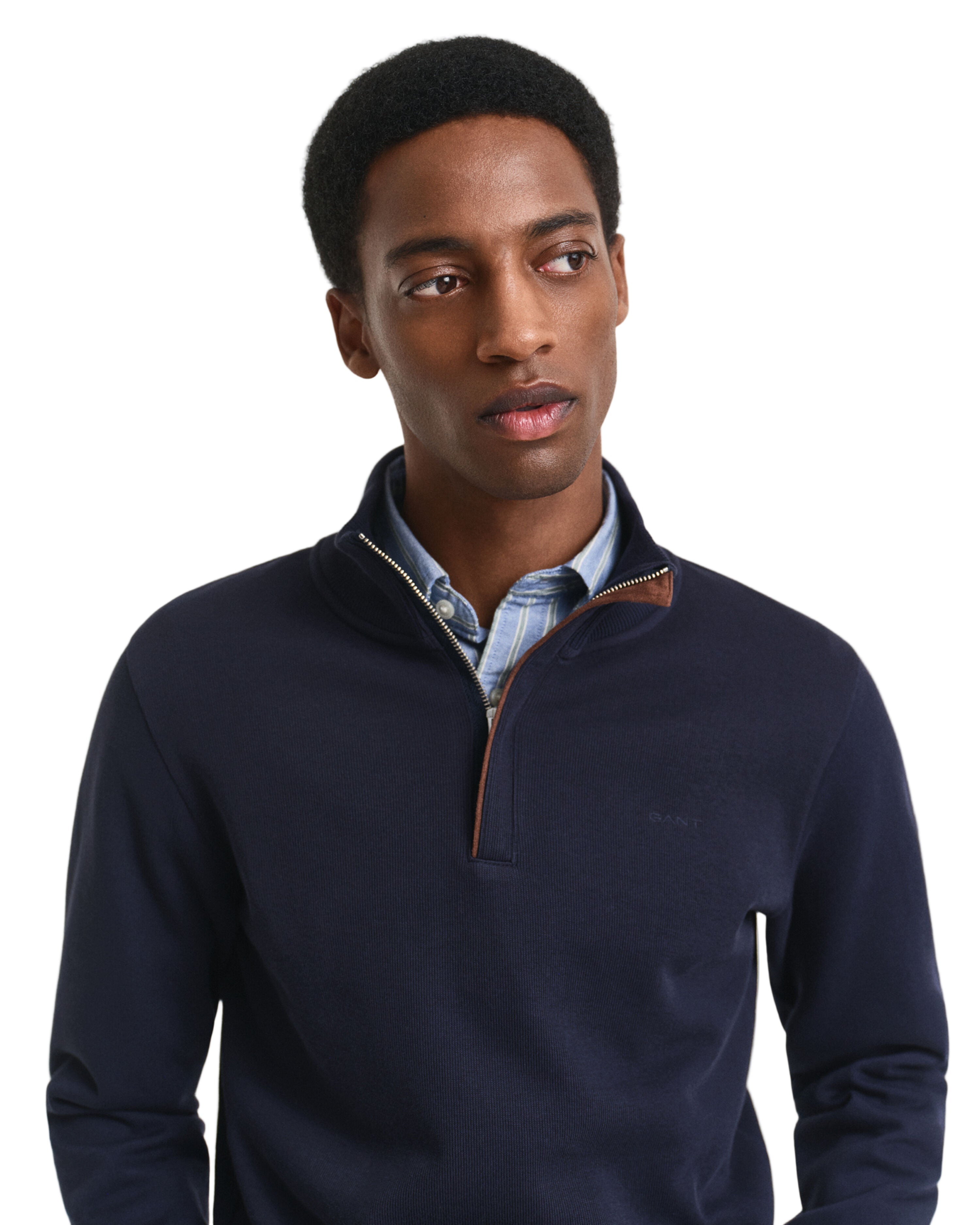 Gant 1/4 Zip Knitted Sweatshirt