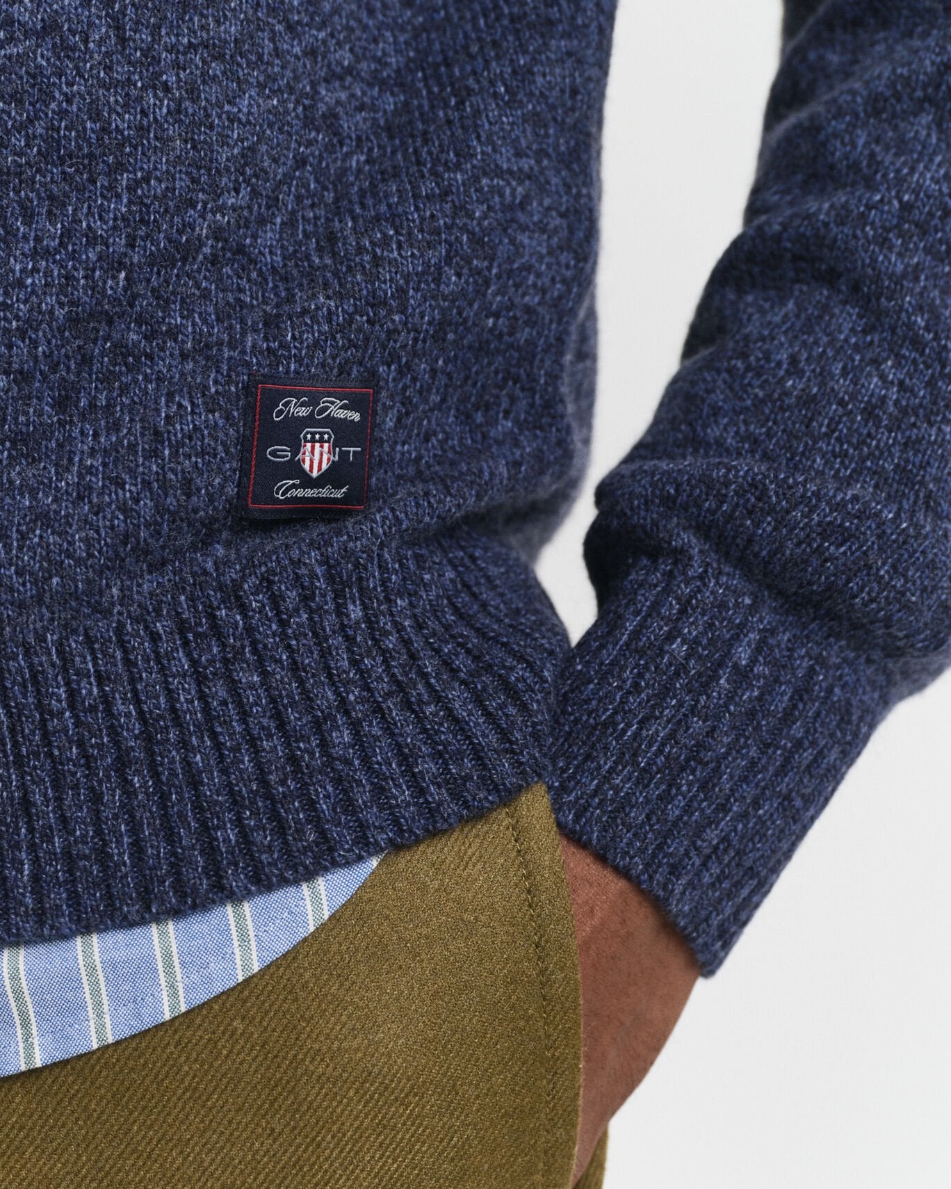 Big & Tall Gant Crew Neck Knitted Sweatshirt