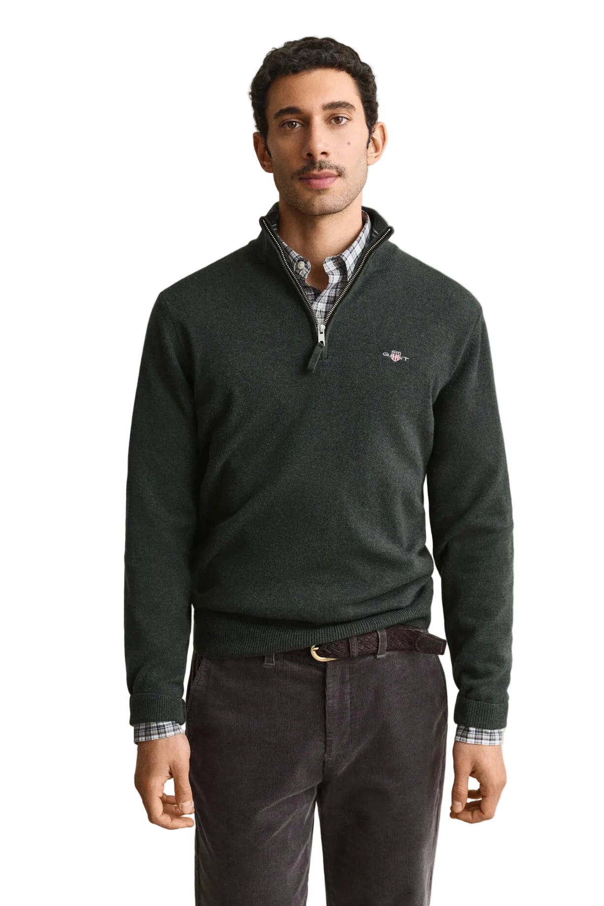 Gant 1/4 Zip Knitted Sweatshirt