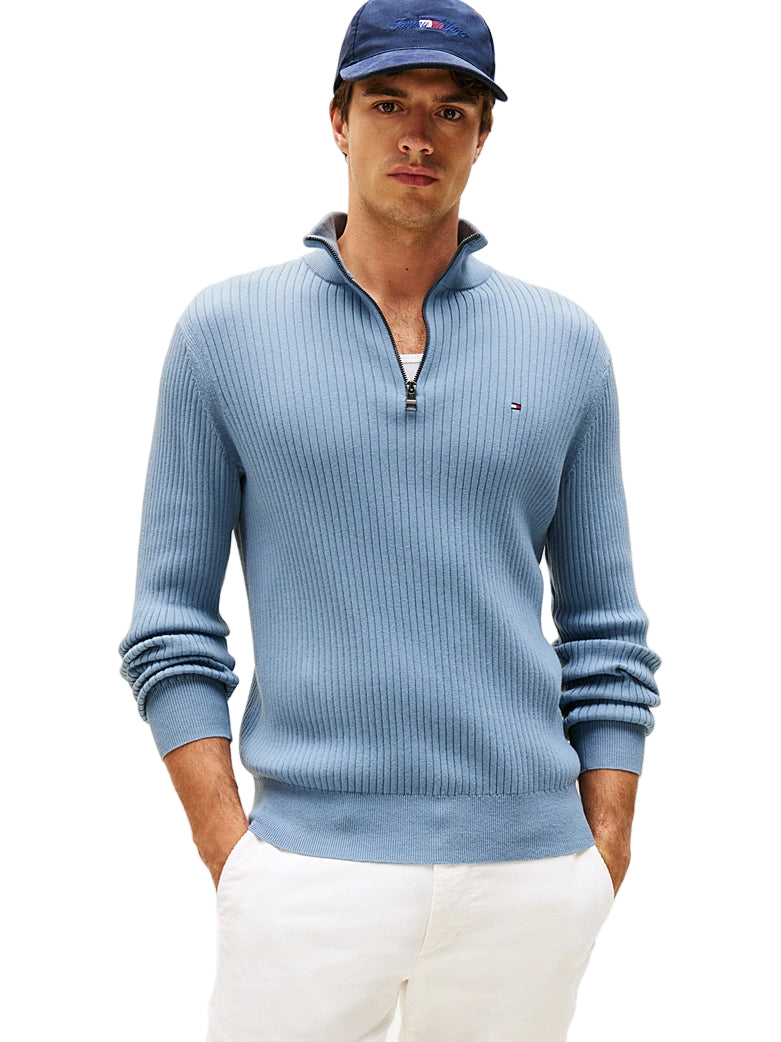 Tommy Hilfiger 1/4 Zip Knitted Sweatshirt